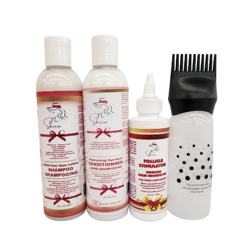 SHEESA PRODUCT BUNDLE Shampoo, Conditionner, Hair follicle stimulator